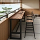 Bar Stool Table and Chair,Kitchen Table with Stools,High Bar Table with Stools
Wholesale Luxury Frame Backrest High Counter Metal Stool Set for Indoor Bar Outdoor Table and Chair